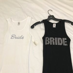 Set of 2 Bride tank tops